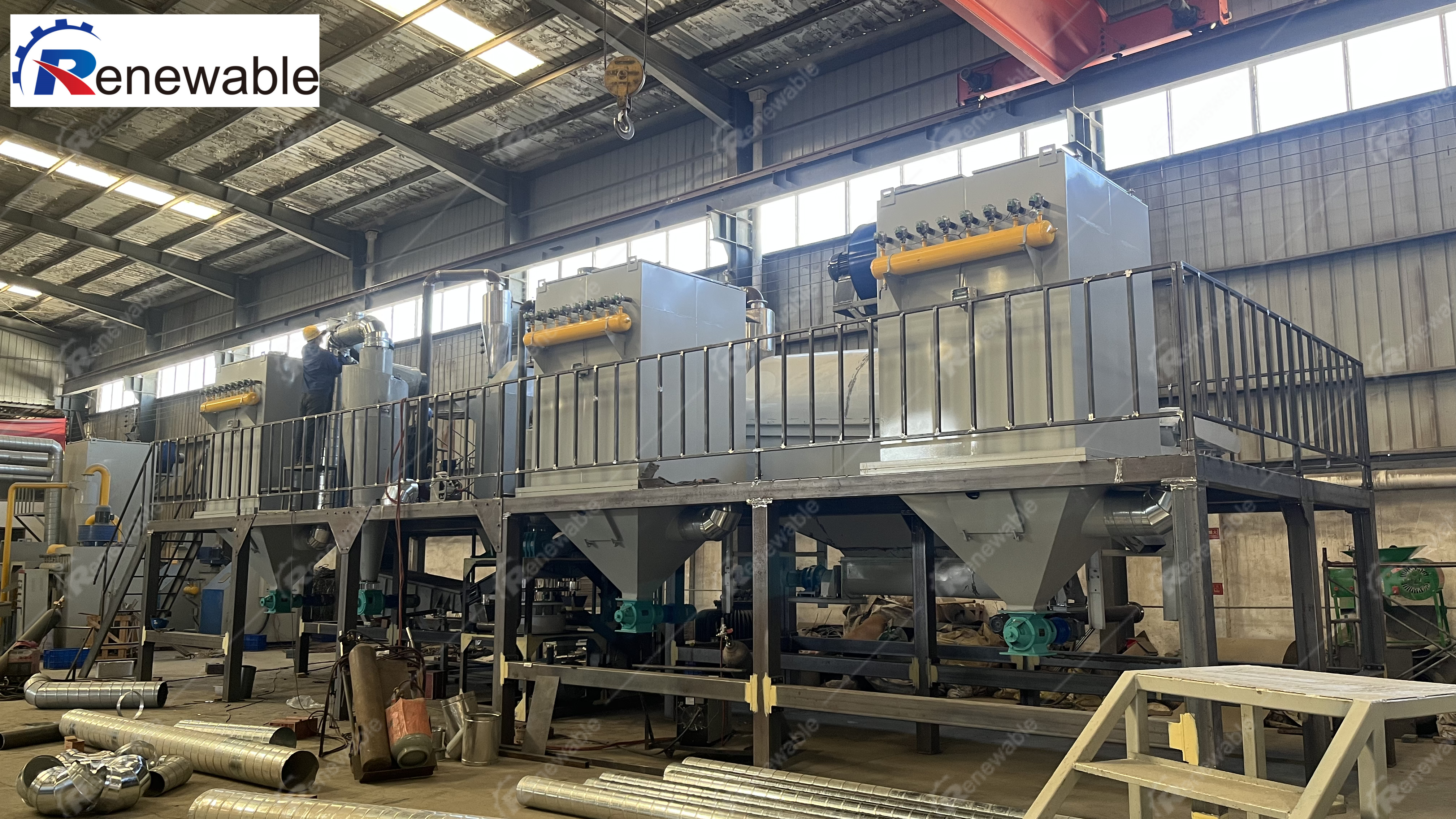 Lithium battery recycling and processing equipment
