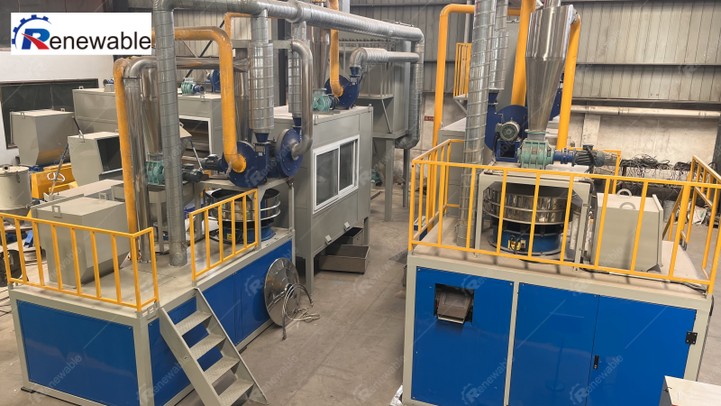 E waste recycling machine